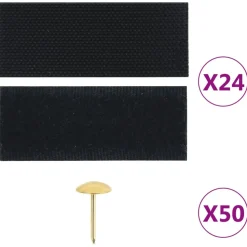 Hyttysverho Oveen 210 x 100 cm 2 kpl Magneeteilla Musta