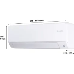 Ilmalämpöpumppu Bosch Climate 6102i, valkoinen, WiFi