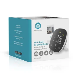 Ilmanlaatumittari Nedis SmartLife, Wi-Fi, hiilidioksidi/kosteus/lämpötila
