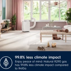 Ilmastointilaite Electrolux Comfort 600 EXP34U339CW, siirrettävä, 3500W, 12000BTU, valkoinen