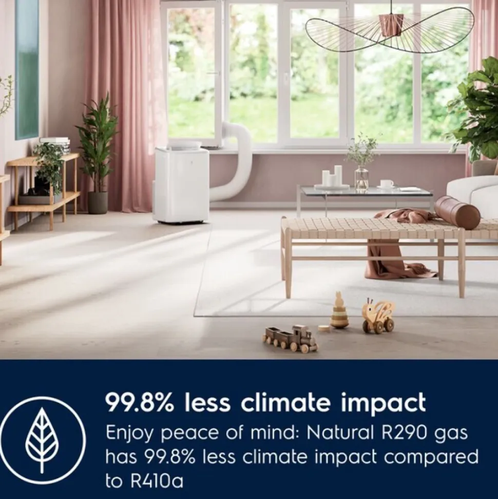 Ilmastointilaite Electrolux Comfort 600 EXP34U339CW, siirrettävä, 3500W, 12000BTU, valkoinen