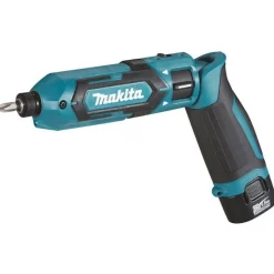 Iskevä sauvaruuvinväännin Makita TD022DSJ 7,2V 2x1,5 Ah akuilla + laukku