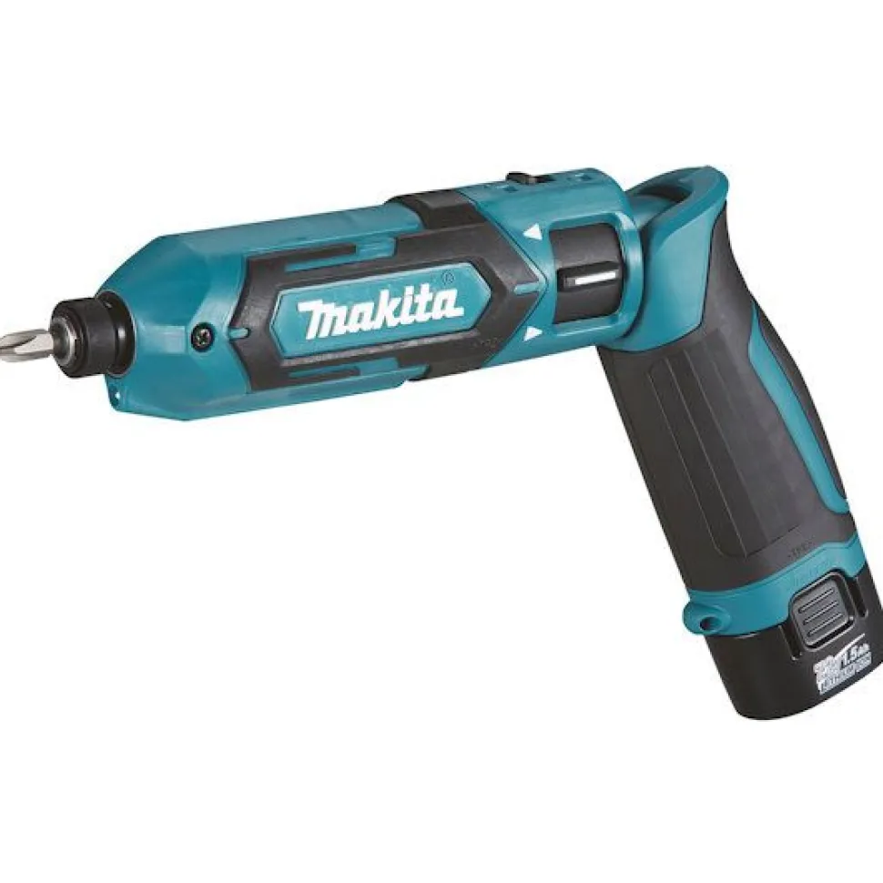Iskevä sauvaruuvinväännin Makita TD022DSJ 7,2V 2x1,5 Ah akuilla + laukku