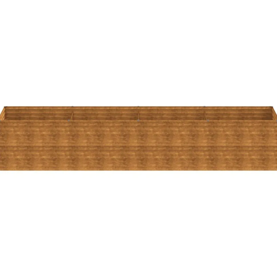 Istutuslaatikko 386x100x69 cm corten-teräs