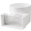 IV-kanavan muuntoliitin Airsec kulma 90° 60x204-125