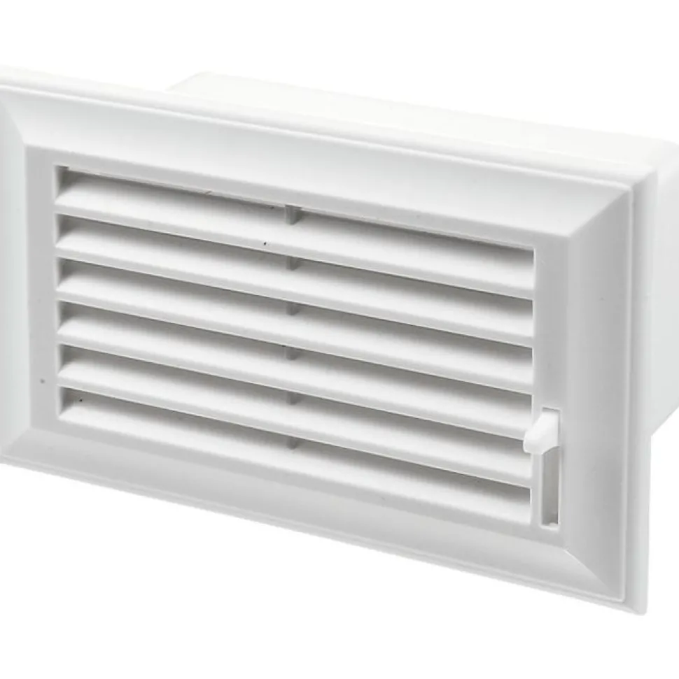 IV-kanavan päätysäleikkö Airsec 55x110 mm, muovi