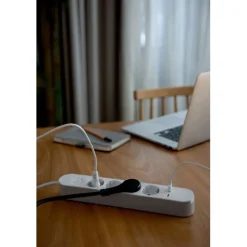 Jatkojohto Airam Trend, 4-osainen + USB-A + USB-C, 1.4m