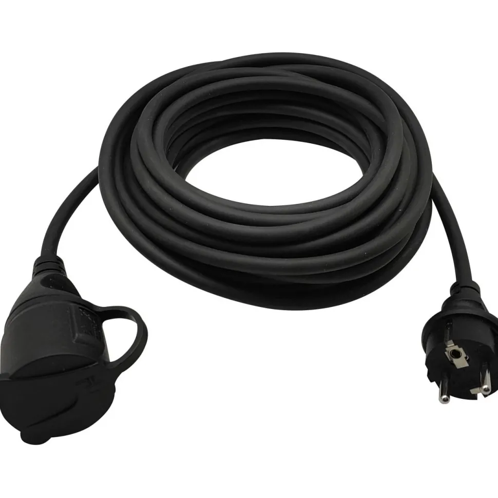 Jatkojohto ulkokäyttöön Timco, 1-osainen, 20m, 3x2,5mm², IP44