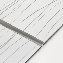 Jatkolista Aluco välitilalevylle H-profiili kromi 4000 mm