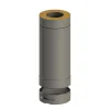 Jeremias Saunan Piippu Premium, 500 mm jatko-osa Ø115 mm, rst