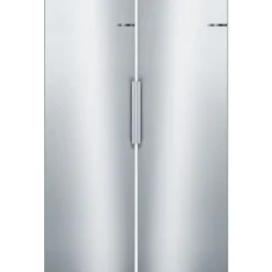 Jääkaappi ja pakastin Bosch KSV33VLEP GSN33VLEP Serie 4, 137cm, 324/225 l, teräs