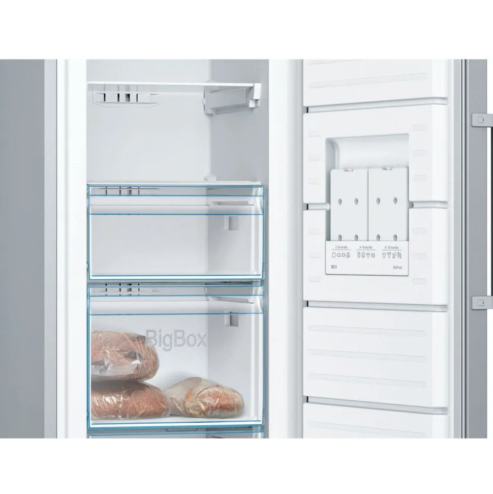 Jääkaappi ja pakastin Bosch KSV33VLEP GSN33VLEP Serie 4, 137cm, 324/225 l, teräs