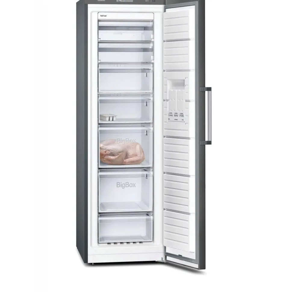Jääkaappi ja pakastin Siemens KS36VVXDP GS36NVXEV iQ300, 120cm, 346/242 l, musta teräs