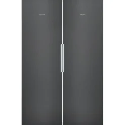 Jääkaappi ja pakastin Siemens KS36VVXDP GS36NVXEV iQ300, 120cm, 346/242 l, musta teräs