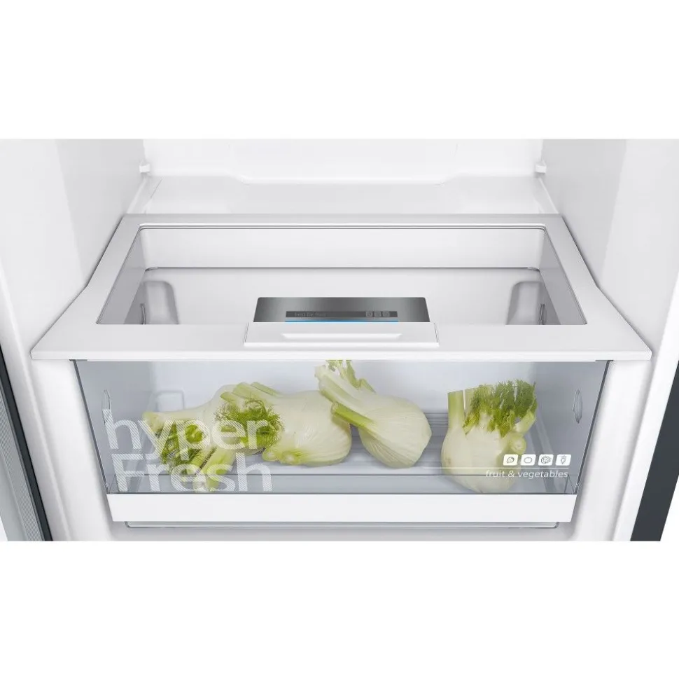Jääkaappi ja pakastin Siemens KS36VVXDP GS36NVXEV iQ300, 120cm, 346/242 l, musta teräs