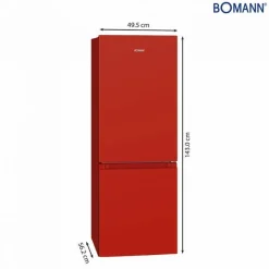 Jääkaappipakastin Bomann KG320-2R 50cm punainen