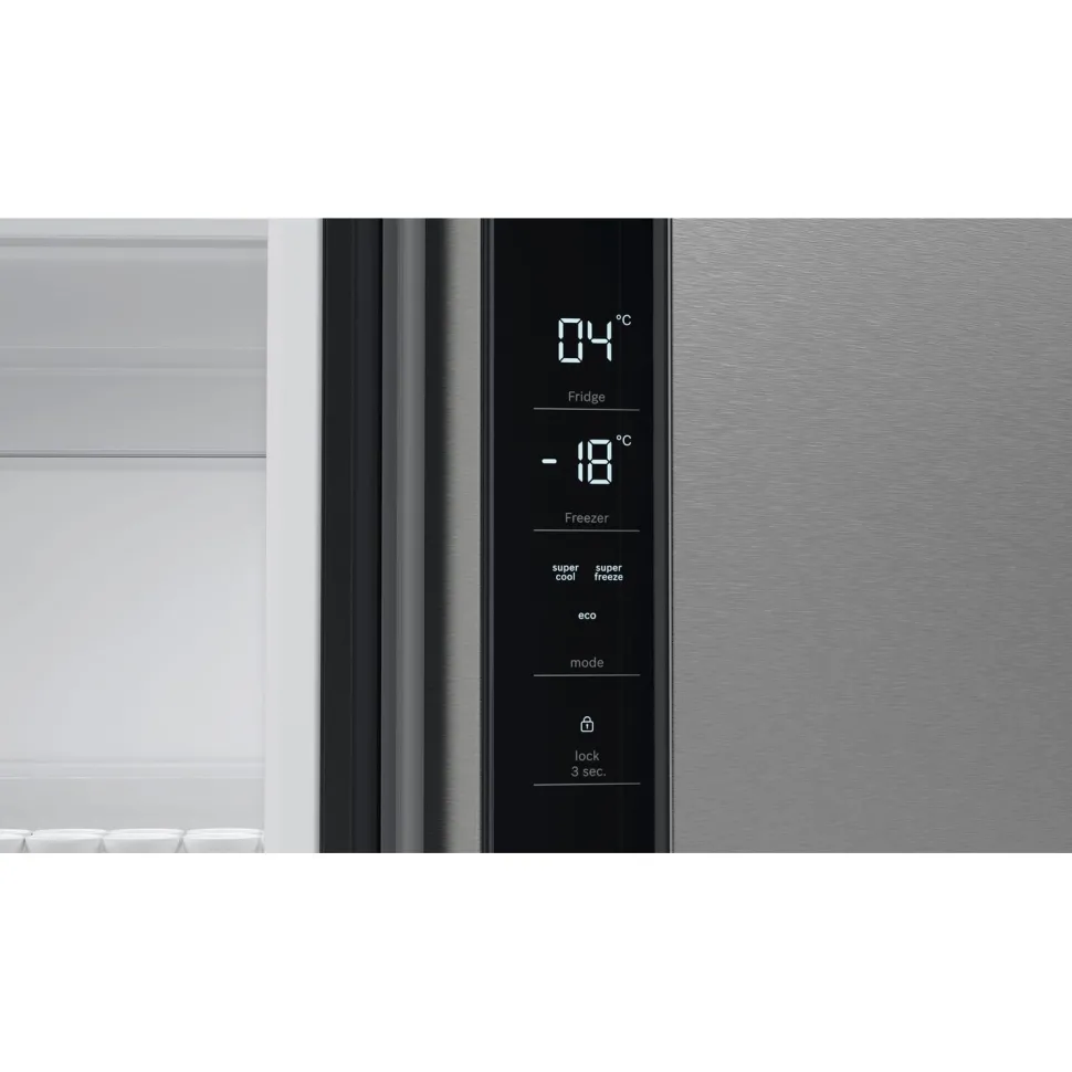 Jääkaappipakastin Bosch Serie 4 French Door KFN96VPEA, 90.5cm, 405/200 l, teräs