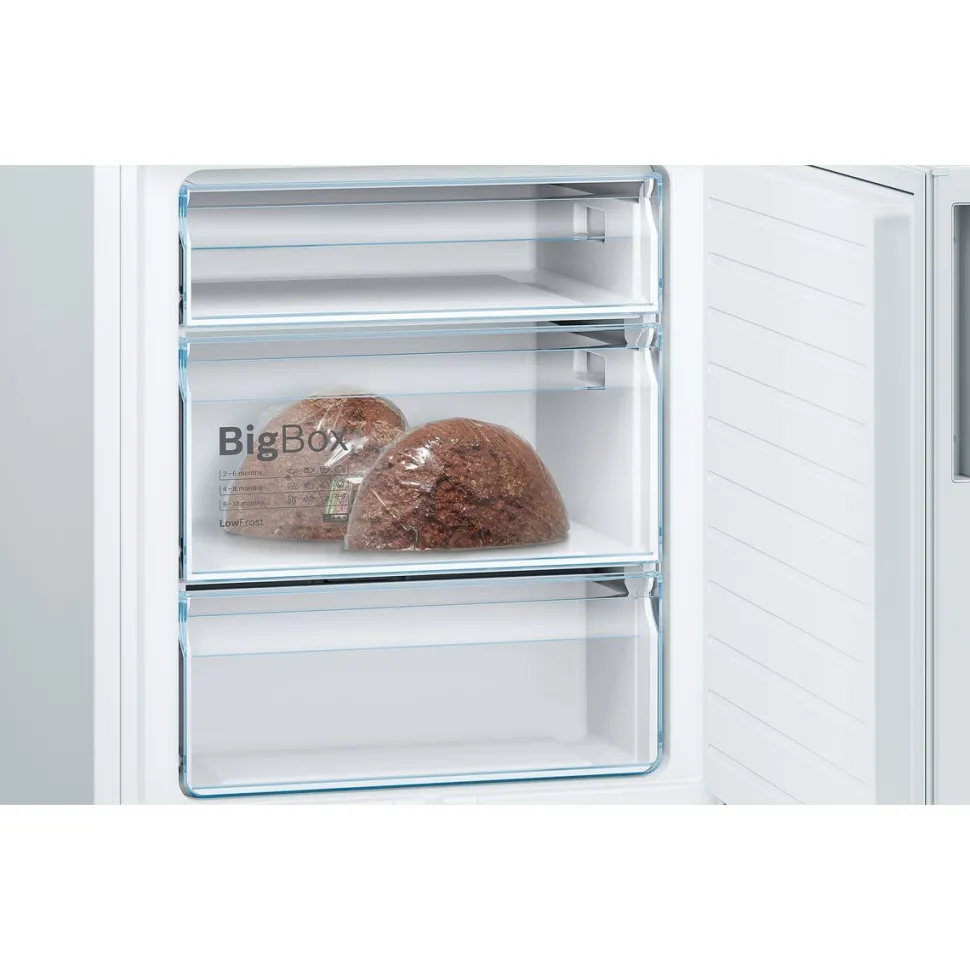 Jääkaappipakastin Bosch Serie 6 KGE49AWCA 70cm, 302/117 l, valkoinen