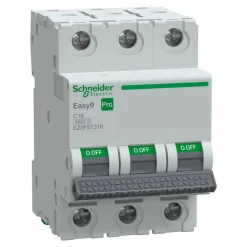 Johdonsuojakatkaisija Schneider Electric Easy9 MCB 3C16 6 kA