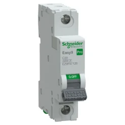 Johdonsuojakatkaisija Schneider Electric Easy9 MCB 1C20 6 kA