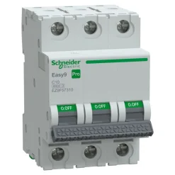 Johdonsuojakatkaisija Schneider Electric Easy9 MCB 3C10 6 kA