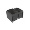 Jätelajittelujärjestelmä IMA Cube Compact M50 1x10L + 1x19L tummanharmaa