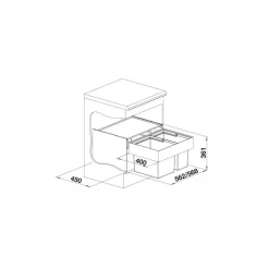 Jätevaunu Blanco Select II 60/2