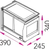 Jätevaunu Stala EkoLine EKO-2PK 2x10 L + ongelmajäteastia