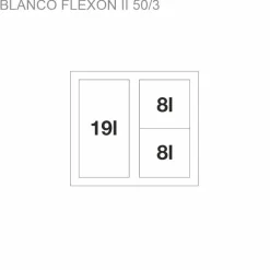 Jäteyksikkö Blanco Flexon II 50/3