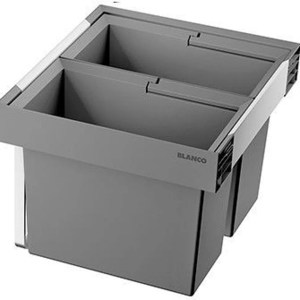 Jäteyksikkö Blanco Flexon II Low 60/2, 1x19L + 1x30L, harmaa