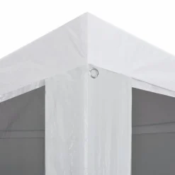 Juhlateltta 8 verkkosivuseinää 9x3m valkoinen