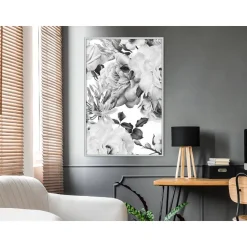 Juliste Artgeist Monochrome Flowers kehyksillä eri kokoja