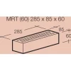 Julkisivutiili Wienerberger TERCA MRT 60 285x85x60mm tuohi retro 91 kpl/lava