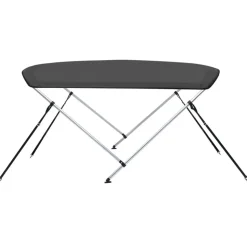 2-kaarinen bimini-kate, antrasiitti 180x130x110 cm