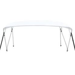 4-kaarinen bimini-kate, valkoinen 243x(230-244)x137 cm