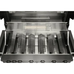 Kaasugrilli Mustang Black Jewel 6 built-in, 6 poltinta, upotettava, musta