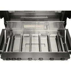 Kaasugrilli Mustang Black Jewel 6 built-in, 6 poltinta, upotettava, musta