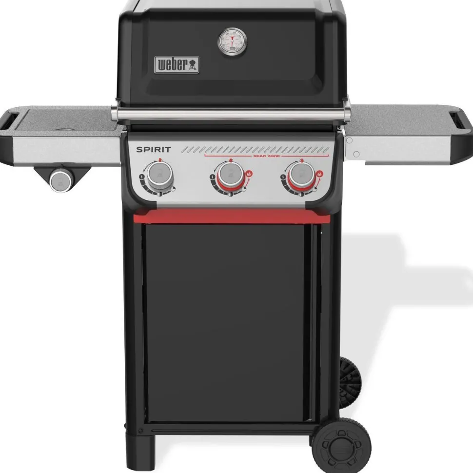 Kaasugrilli Weber Spirit E-335, 3 poltinta, sivukeitin, Sear Zone, musta