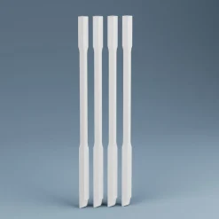 Kaidepinna Lundbergs Stockholm 1140mm MDF valkoinen 4kpl/pkt, ulkopuoliseen asennukseen