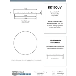 Kaivonkansi umpinainen ø 1000 mm naaras