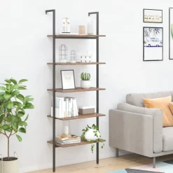 Kalteva hylly, 64x34x120-185cm, eri kokoja ja värejä