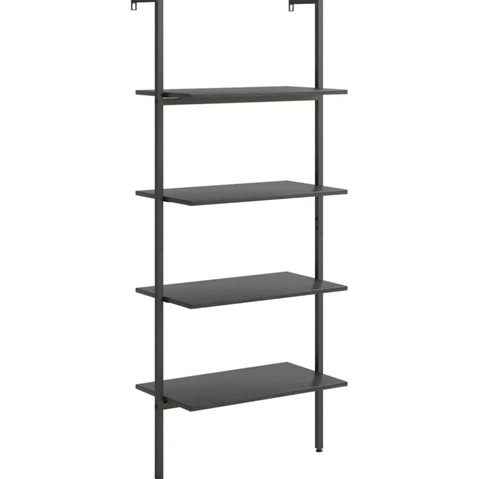 Kalteva hylly, 64x34x120-185cm, eri kokoja ja värejä