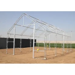 Kalustohalli Ranch Premium, 9.15x12.2x6.1m, 900g pvc, harmaa