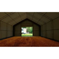 Kalustohalli Ranch Premium, 9.15x24.4x6.1m, 900g pvc, harmaa