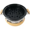 Kamado-grilli Easy Cooking Kamado Korea/Hibachi BBQ, Ø28 cm, pöytämalli, musta