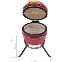 Kamado grilli/savustin, Ø26,5cm, eri värejä