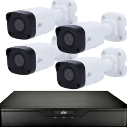Kameravalvontajärjestelmä Celotron UNV 4K, älykäs tallennin, 8 kanavaa + 2TB kiintolevy + 4kpl keinoälyllä varustetut 8MP/4K kamerat + 4kpl 30m RJ45 kaapelit