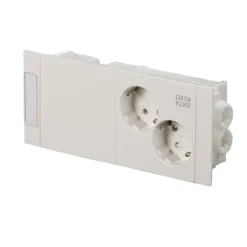 Kanavapistorasia ABB ProDuct - 2S/16A/IP20 Kytk. valkoinen "Data"