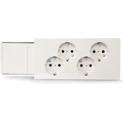 Kanavapistorasia Ensto Educt, 4S/16A/IP20, valkoinen