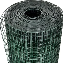 Kanaverkko 16x16mm galvanoitu PVC pinnoitteella 10x1m vihreä